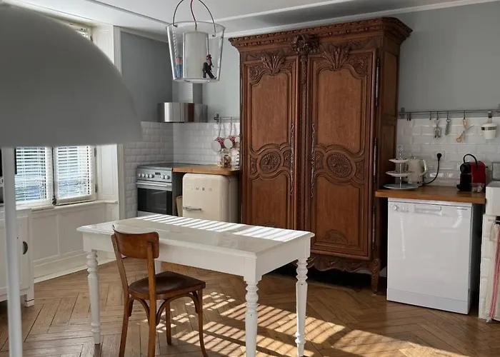 Le Poisson Dans Le Percolateur Ferienhaus Port-en-Bessin-Huppain