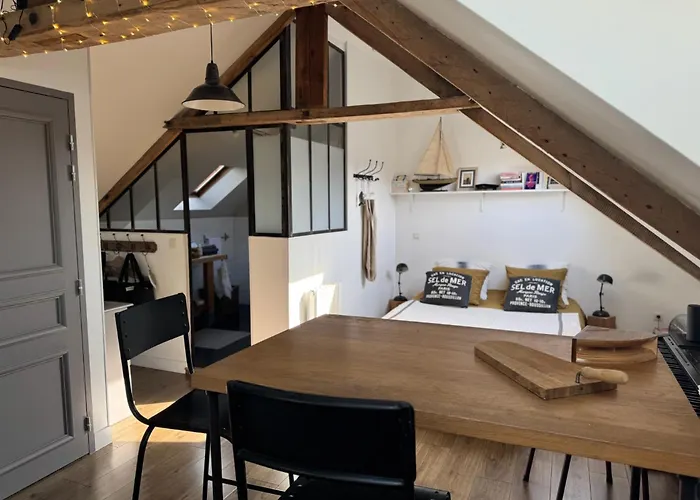 Le Poisson Dans Le Percolateur Ferienhaus Port-en-Bessin-Huppain